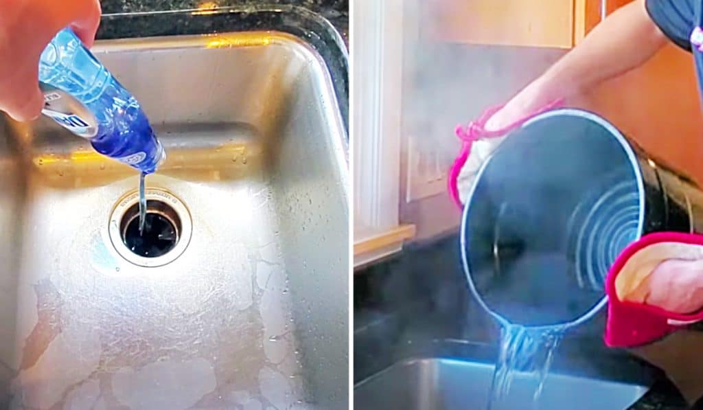 How To Clean A Drain With Boiling Water - Use Dawn Liquid To Clean A Drain - Easy Non Toxic Drain Cleaner