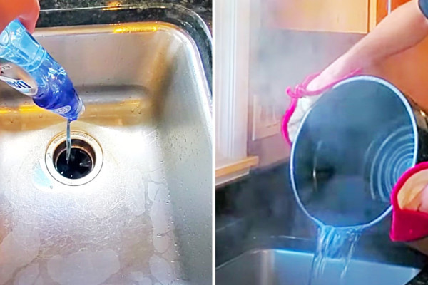 How To Clean A Drain With Boiling Water - Use Dawn Liquid To Clean A Drain - Easy Non Toxic Drain Cleaner