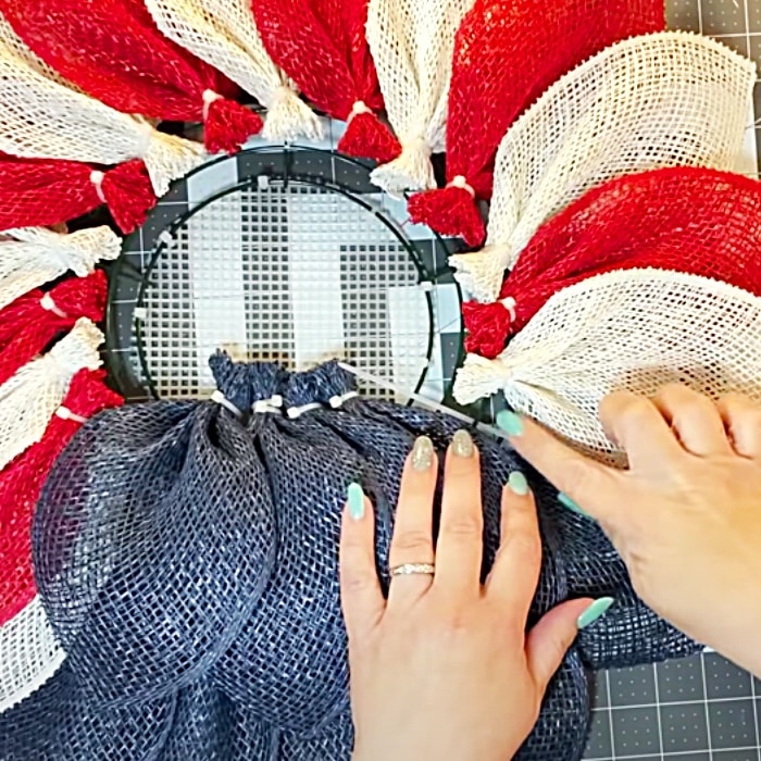How To Make An American Flag Flower Wreath