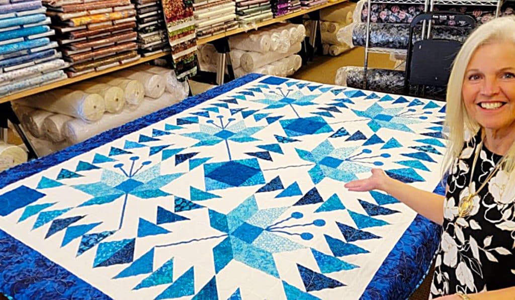 Geese In The Lillies Quilt With Donna Jordan - Easy Quilt Pattern - Easy Sewing Ideas
