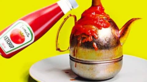 How To Clean Metal With Ketchup | DIY Joy Projects and Crafts Ideas