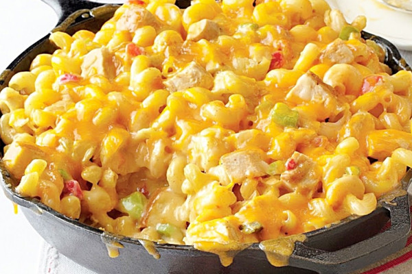 King Ranch Mac And Cheese Recipe - How To Make Mac And Cheese With Chicken - Easy Way To Make Mac And Cheese