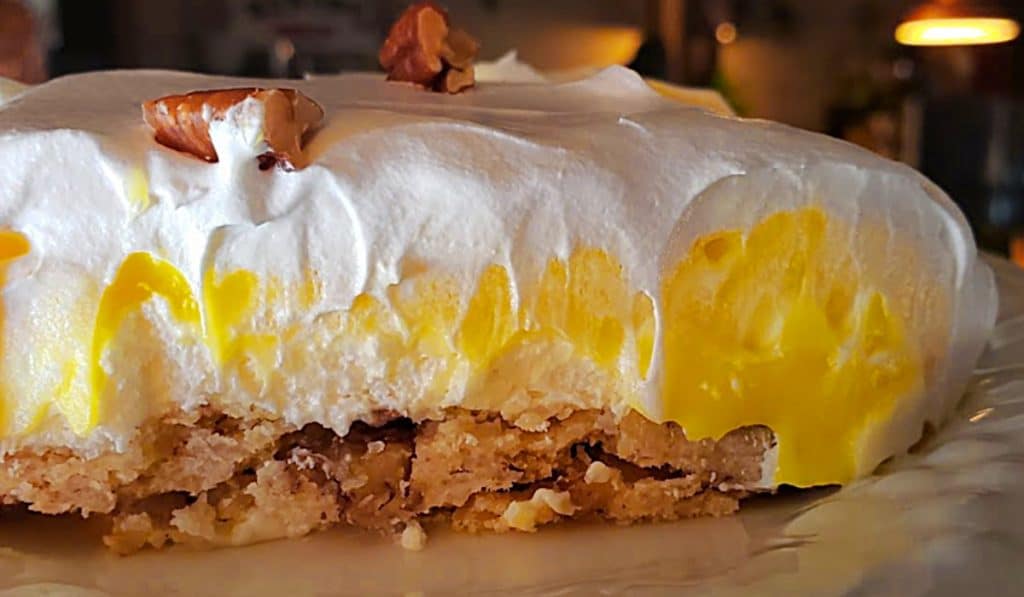 Lemon Lush Bar Recipe - Easy Pudding Ideas - Lemon Pudding Bars