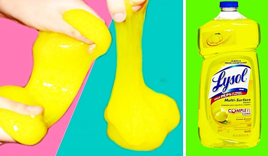 How To Make Lysol Cleaning Slime - Easy Cleaning Hacks - Slime Cleaning Hacks