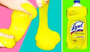 DIY Cleaning Slime With Lysol