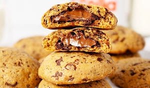 Nutella-Stuffed Chocolate Chunk Cookies