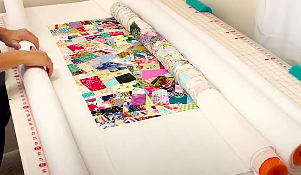 How To Baste A Quilt With Pool Noodles - Easy Quilt Ideas - Quick Sewing Project