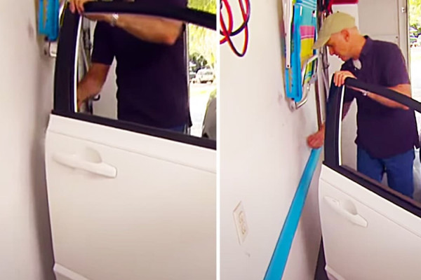 DIY Pool Noodle Garage Door Bumper - Car Hacks - Garage Hacks