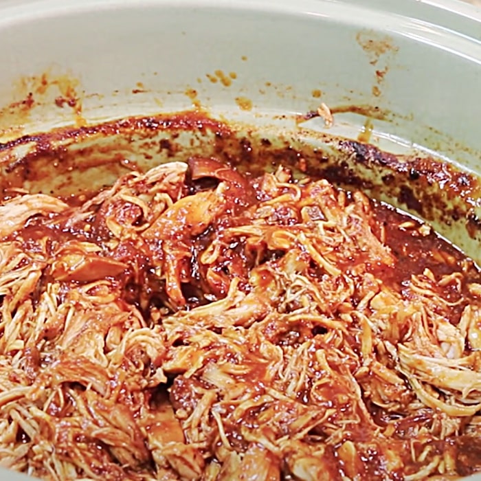 Easy Pulled Chicken Recipe - How To Make Chicken In A Crockpot - Crockpot Pulled Chicken Recipe