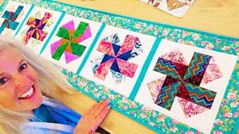 Leftover Scrappy Table Runner With Donna Jordan | DIY Joy Projects and Crafts Ideas