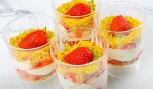 No-Bake Strawberry Cheesecake Dessert Cups Recipe