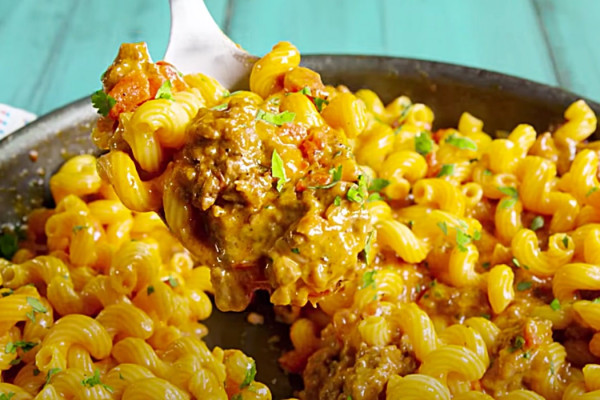 Cheesy Taco Pasta - One Pan Meal - Cheap Dinner Recipes