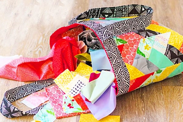 How Make A Jelly Roll Tote Bag - Tote Bag Pattern - How To Sew A Tote Bag
