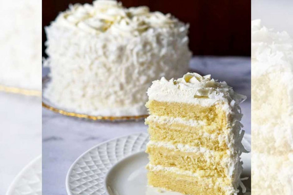 Coconut Cream Cake Slice - Easy Recipe