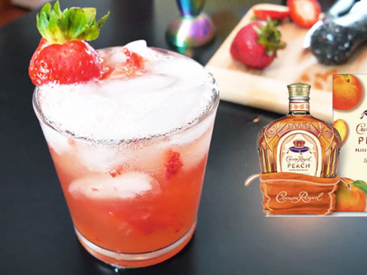 3 Ingredient Peach Crown Royal Mixed Drink