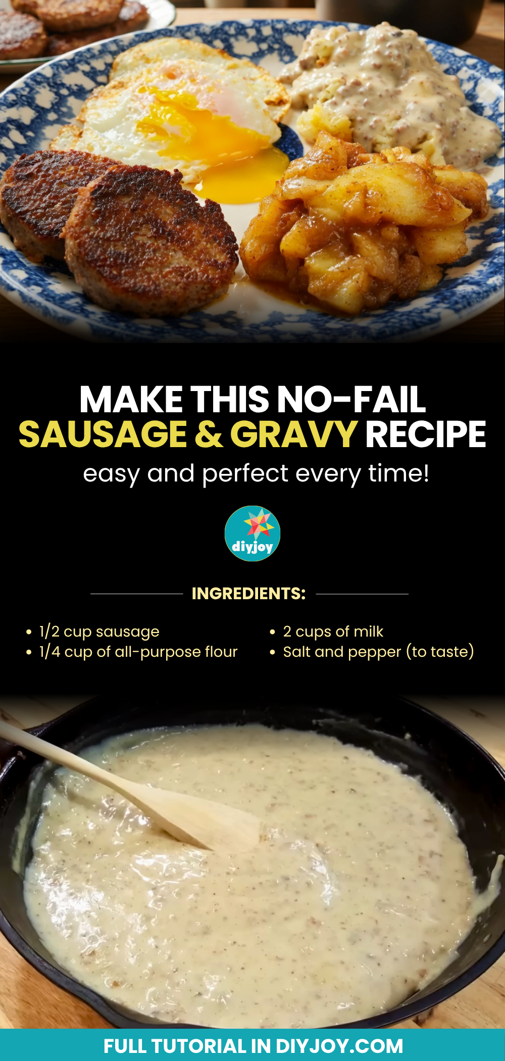 Easy Sausage & Gravy Recipe