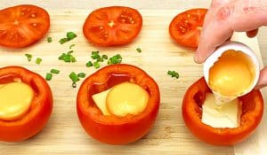 Baked Eggs In Tomatoes Recipe