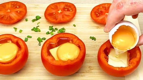 Baked Eggs In Tomatoes Recipe | DIY Joy Projects and Crafts Ideas