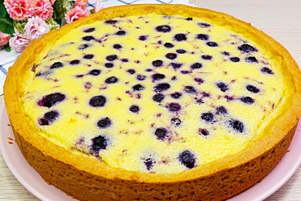 Blueberry Torte Cake Recipe - Easy Dessert Ideas - Blueberry Flan Recipe