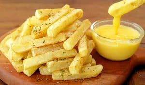 Crispy French Fries With Cheese Sauce Recipe