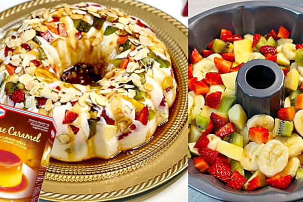 How To Make A Quick Pudding Mold - Easy Dessert Ideas - Caramel Fruit Mold Recipe