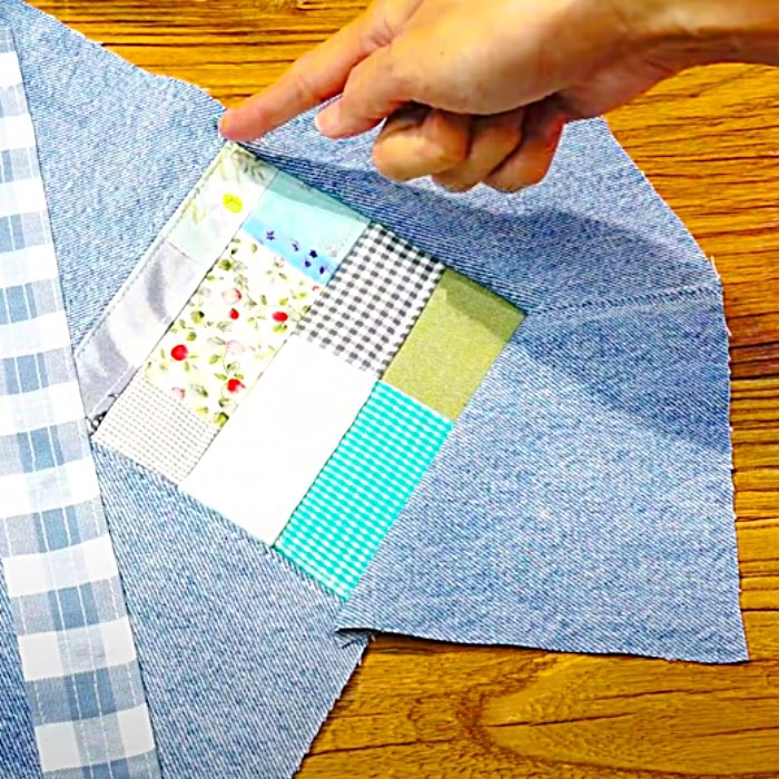 Easy Scrap Denim Bag - How To Make A Small Zipper Bag - Easy Sewing Project