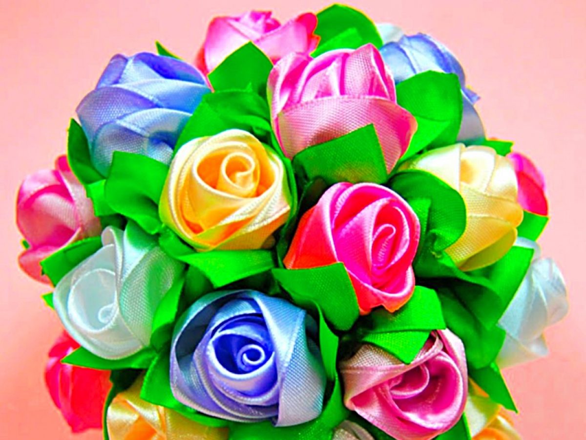 How To Make A Rose Ribbon Bouquet For Mother's Day