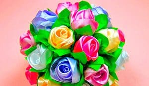 How To Make A Rose Ribbon Bouquet For Mother’s Day