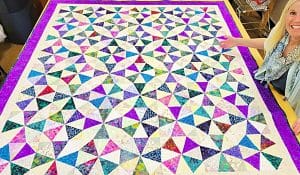 A Roundabout Quilt With Free Pattern