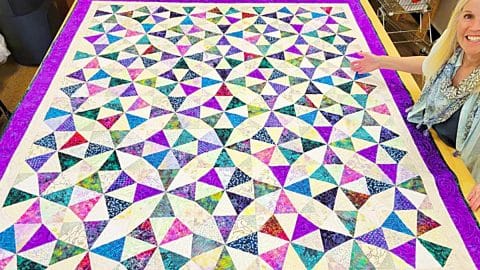A Roundabout Quilt With Free Pattern | DIY Joy Projects and Crafts Ideas