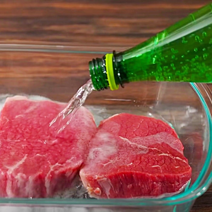 How To Tenderize A Steak With Sparkling Water - Easy Steak Recipe - How To make Cheap Meat More Tender
