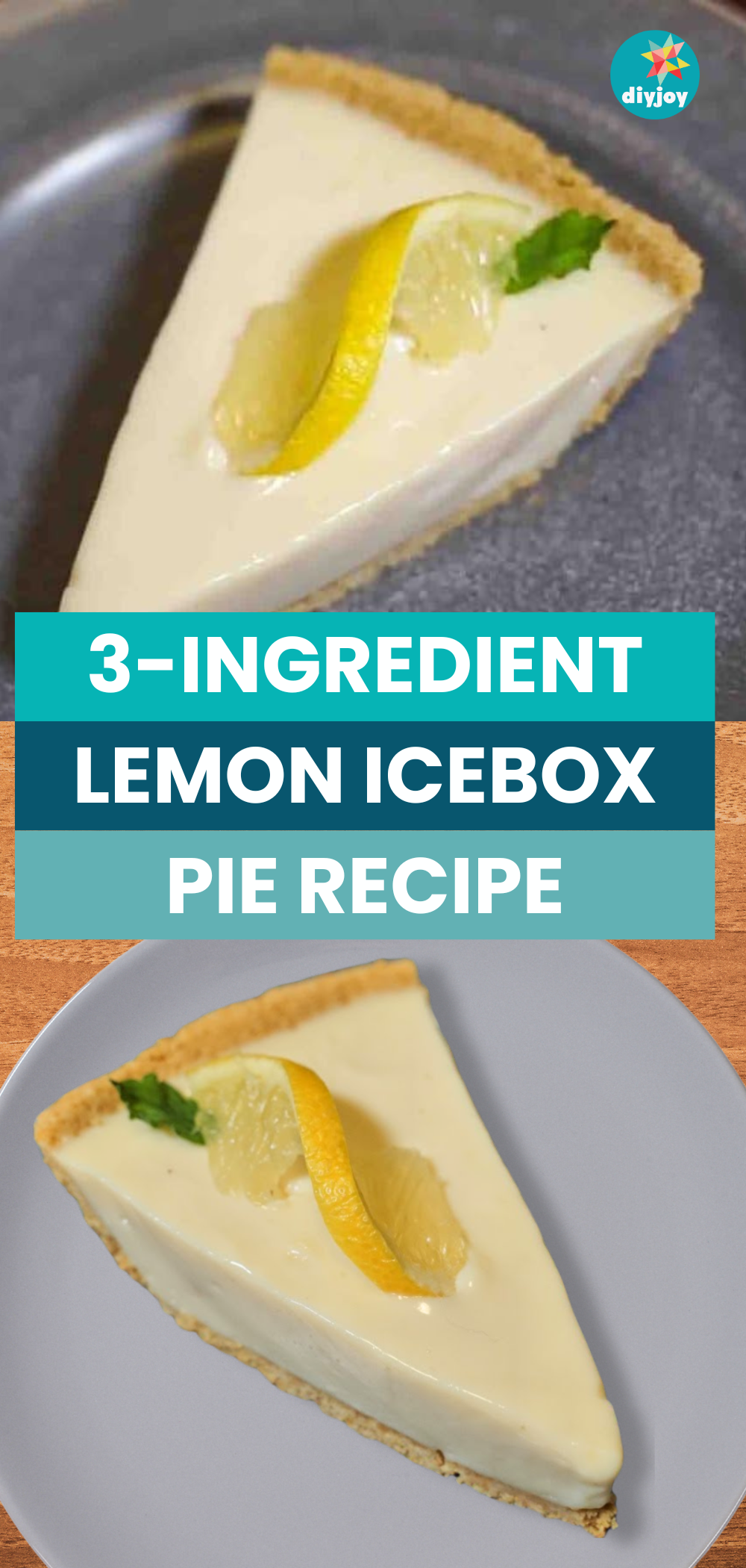 3-Ingredient Lemon Icebox Pie Dessert