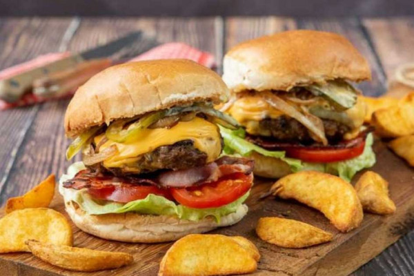 Air-Fryer Cheese Burger Recipe - Burger Recipe