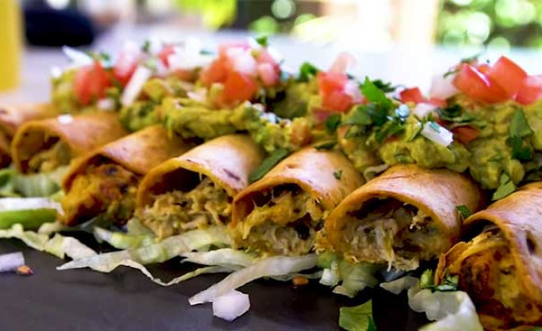 Cheesy Chicken Air Fryer Taquitos - Air Fryer Recipes