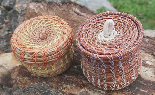 DIY Basket From Pine Cones - Basket Weaving
