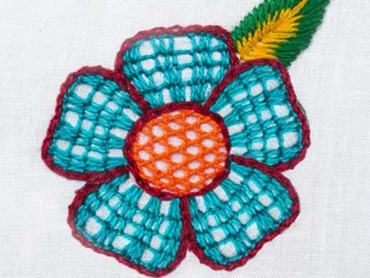 Unique Flower Hand Embroidery Pattern