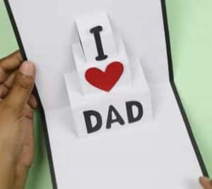 DIY Fathers Day Pop Up Card