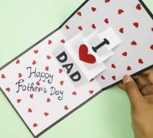 DIY Fathers Day Pop Up Card