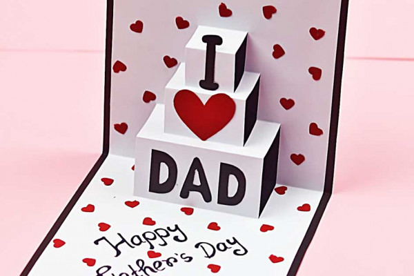 I Love Dad Fathers Day Card - DIY Card Recipe