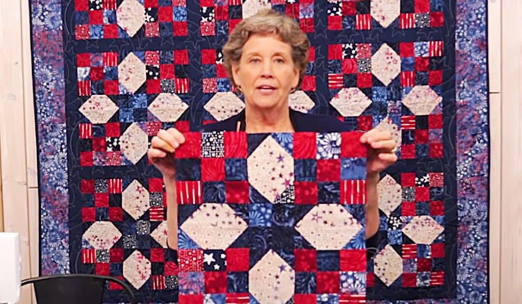 Star Shashed Nine Patch Quilt - How To Sew A Quilt - Jenny Doan Quilt Pattern