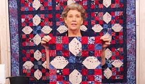 Star-Sashed 9-Patch Quilt With Jenny Doan