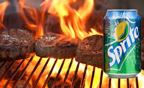 Steaks Grilled With Sprite - Grill-out