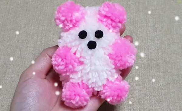 DIY Yarn Bear - No Sew Craft
