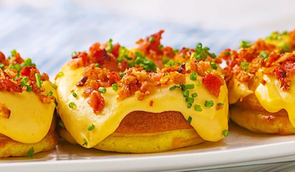 Bacon Cheese And Egg Donuts Recipe - How To make Savory Donuts - Easy Way To Make Donuts In The Oven