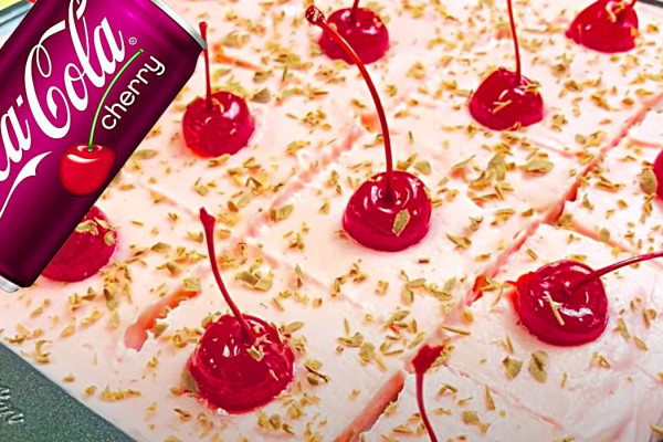 How To Make A Cherry Coke Poke Cake - Easy Poke Cake Recipe - Cherry Coke Poke Cake Recipe