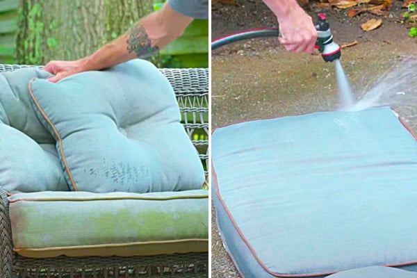 How To Clean Mildew Off Outdoor Cushions - Easy Outdoor Cleaning Hacks - Easy Ways To Clean Outdoor Fabric Items