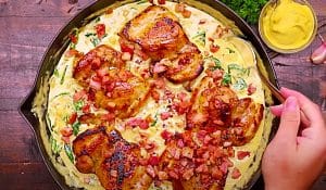 One-Pan Creamy Dijon Chicken Recipe