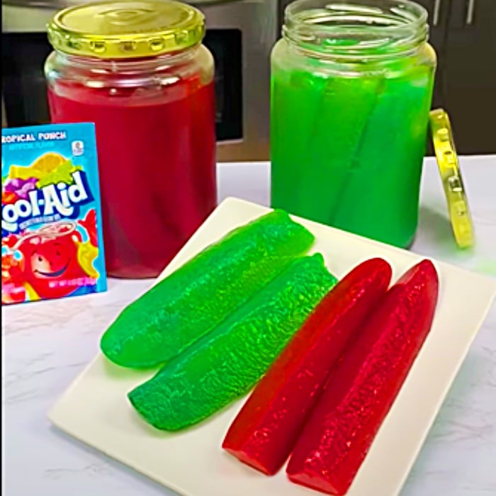 Kool Aid Pickles Recipe - How To Make Kool Aid Pickles - Easy Pickle Ideas - No Canning Pickles