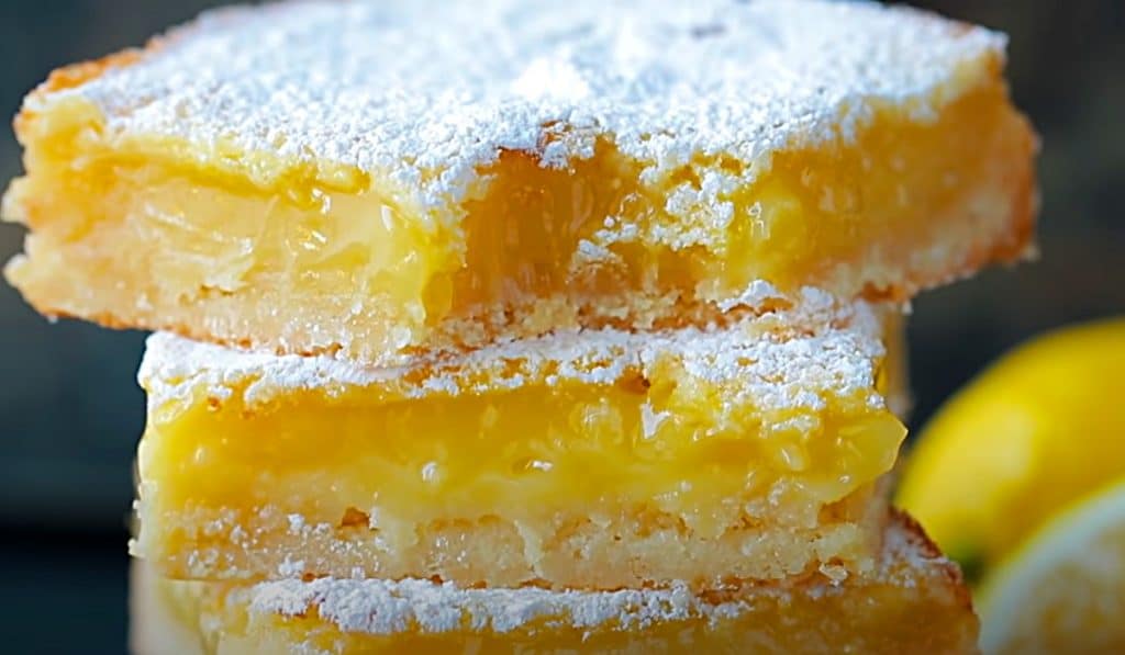 Classic Lemon Bars Recipe - How To Make Lemon Bars - Fresh Lemon Bars Dessert