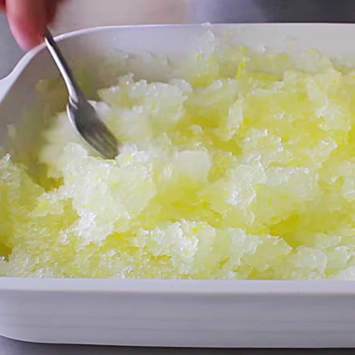 Sicilian Lemon Ice Recipe - How To Make A Fresh Lemon Slush - Easy Lemon Ice Recipe - Homemade Ice Cream